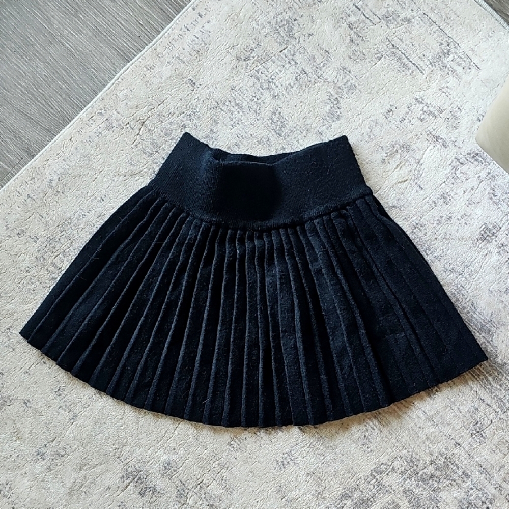 Commense Black Mini Skater Skirt
